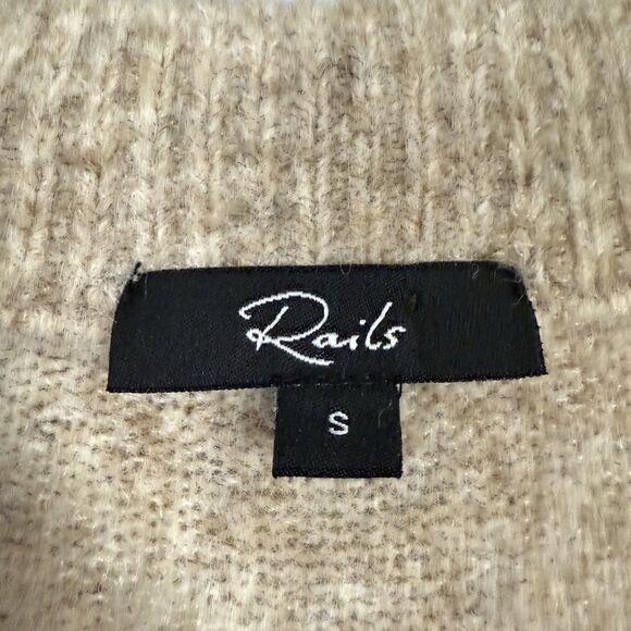 Rails Womens Millie Cardigan Sweater in Mauve Meadow Size S with Wool Boho Cozy - Picture 7 of 9